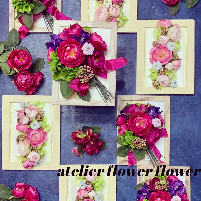 おうちじかんで人気の花コラージュのディプロマを取得しよう アトリエflower Flower